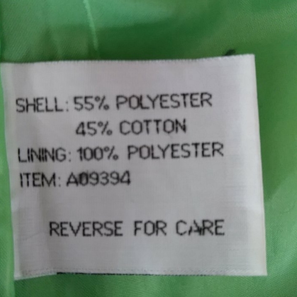 The Tog Shop Zippered Fall Lined Lightweight Coat M Green Blue Accent - Picture 4 of 16